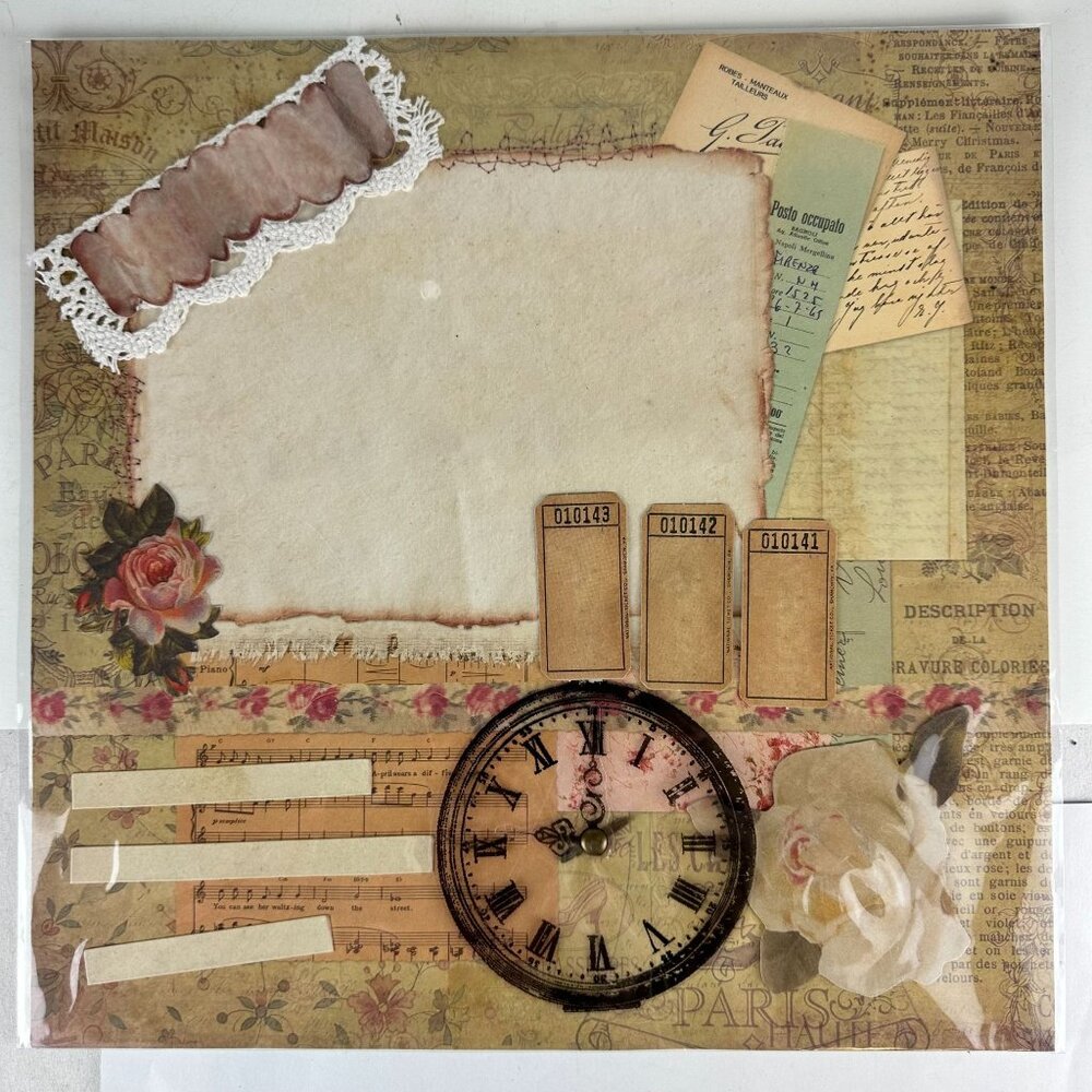 The Paper Studio Chantilly Lace 3D 12"x12" Acid-Free Scrapbook Paper For Papercr